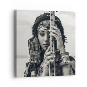 Tablou pe pânză - Muzica orientală în sine - 30x30 cm