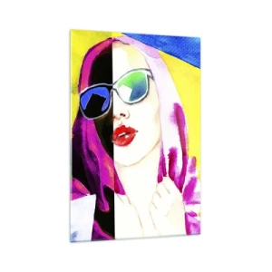 Tablou pe sticlă - Nu sunt albă și nu sunt neagră - 70x100 cm