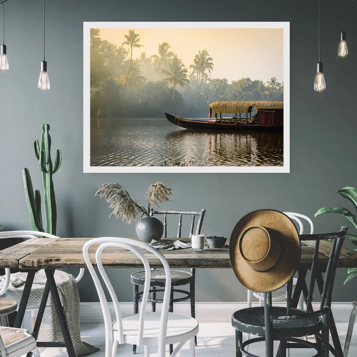 Poster - Casă pe râu - 50x40 cm