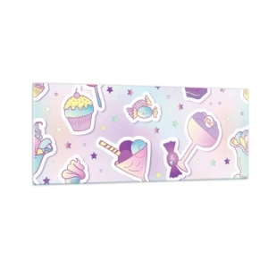 Tablou pe sticlă - Să ai o zi de naștere în fiecare zi - 100x40 cm