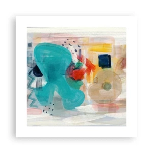Poster - Joc plin de culoare - 40x40 cm