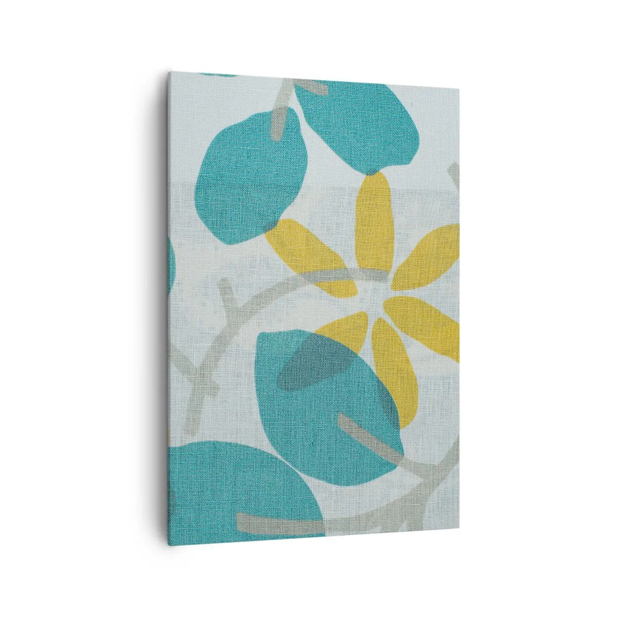 Tablou pe pânză - Printre frunzele de azur - 70x100 cm