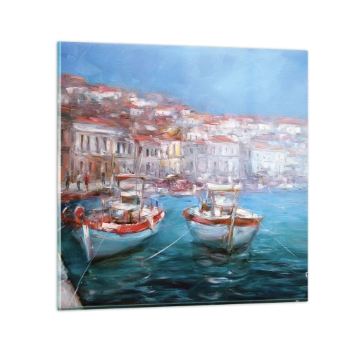 Tablou pe sticlă - Golful italian - 60x60 cm