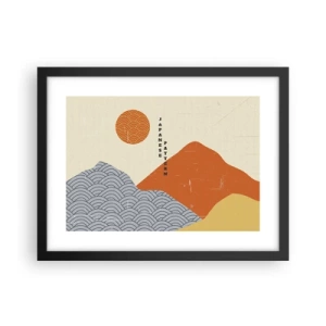 Poster în ramă neagră - În stil japonez - 40x30 cm