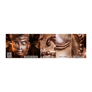 Mostră tapet autocolant Deluxe Sticker - Există doar aici și acum - Buddha, Religie, Asia - 100x30 cm