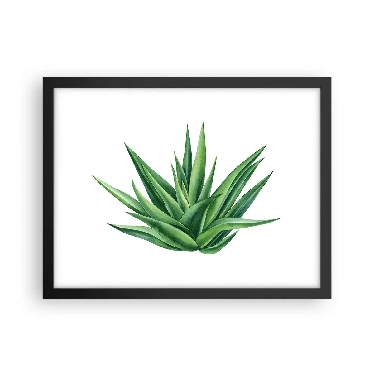 Poster în ramă neagră - Verde - putere - viață - 40x30 cm