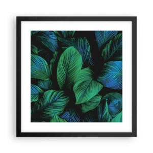 Poster în ramă neagră - Traficul verde - 40x40 cm