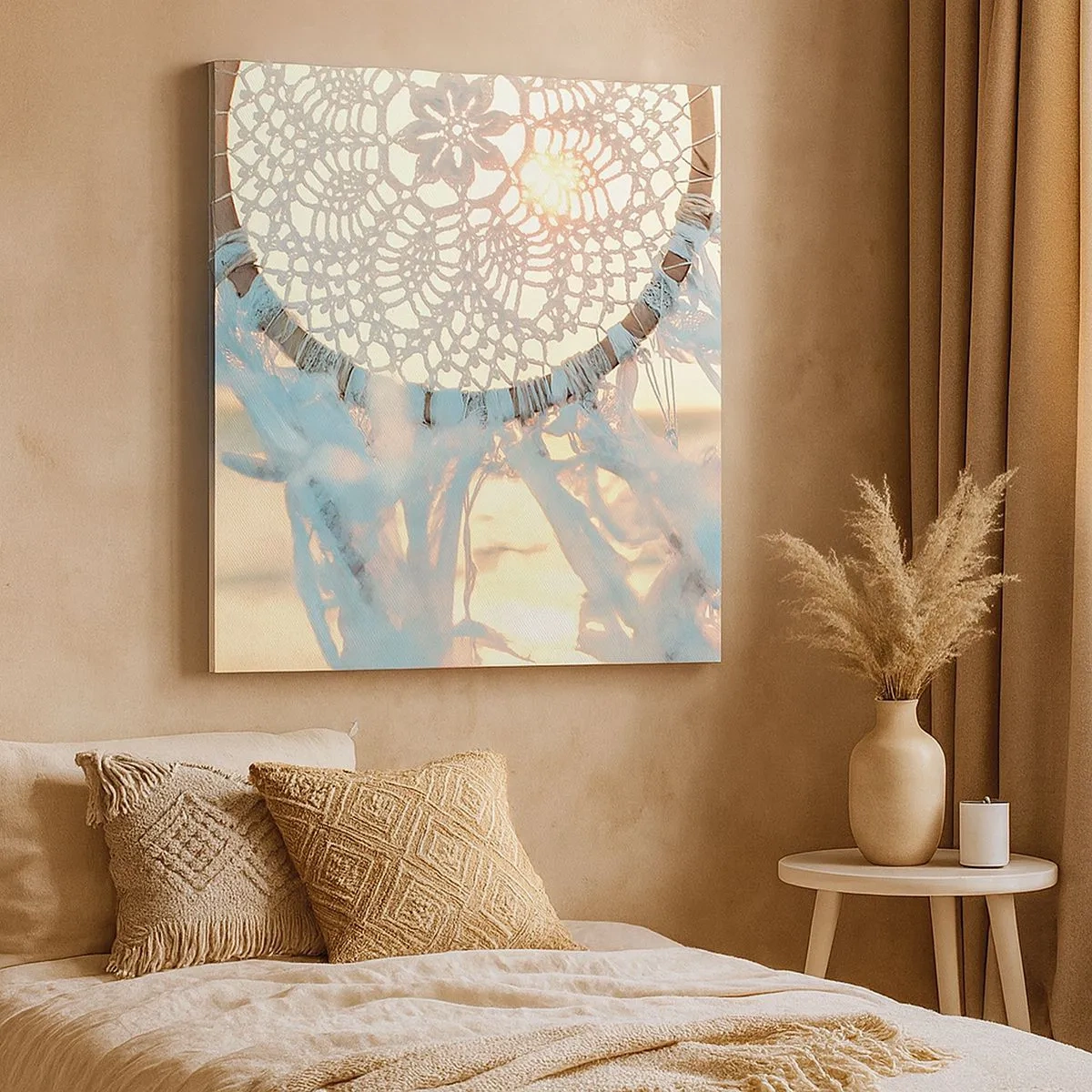 Tablou pe pânză - Totem de dantelă - 30x30 cm