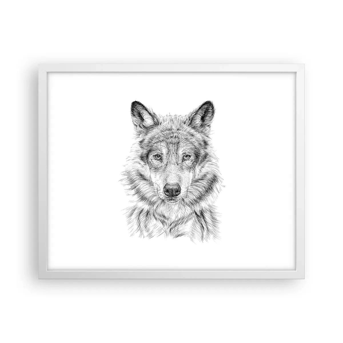 Poster în ramă albă - Un lider înnăscut - 50x40 cm