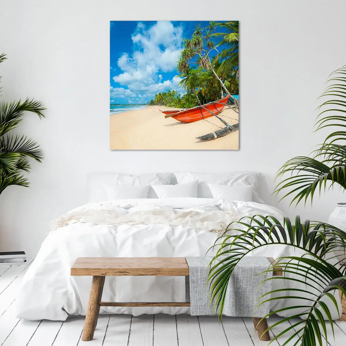 Tablou pe pânză - Farmecul tropicelor - 70x70 cm