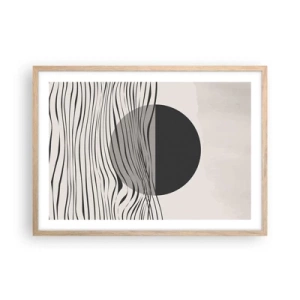 Poster în ramă de stejar deschis - Semicompunere - 70x50 cm