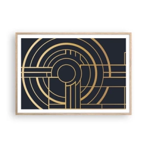 Poster în ramă de stejar deschis - Întoarcerea lucrurilor - 100x70 cm