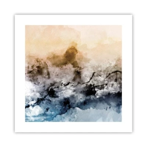 Poster - Scufundate într-un vârtej de ceață - 40x40 cm
