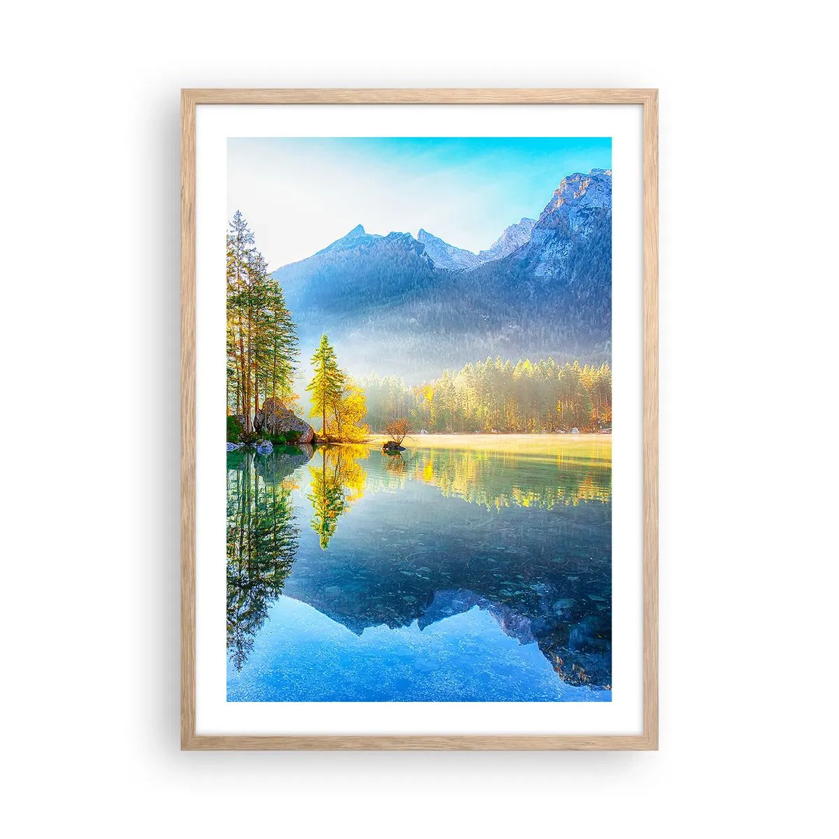 Poster în ramă de stejar deschis - Maiestate și dulceață - 50x70 cm