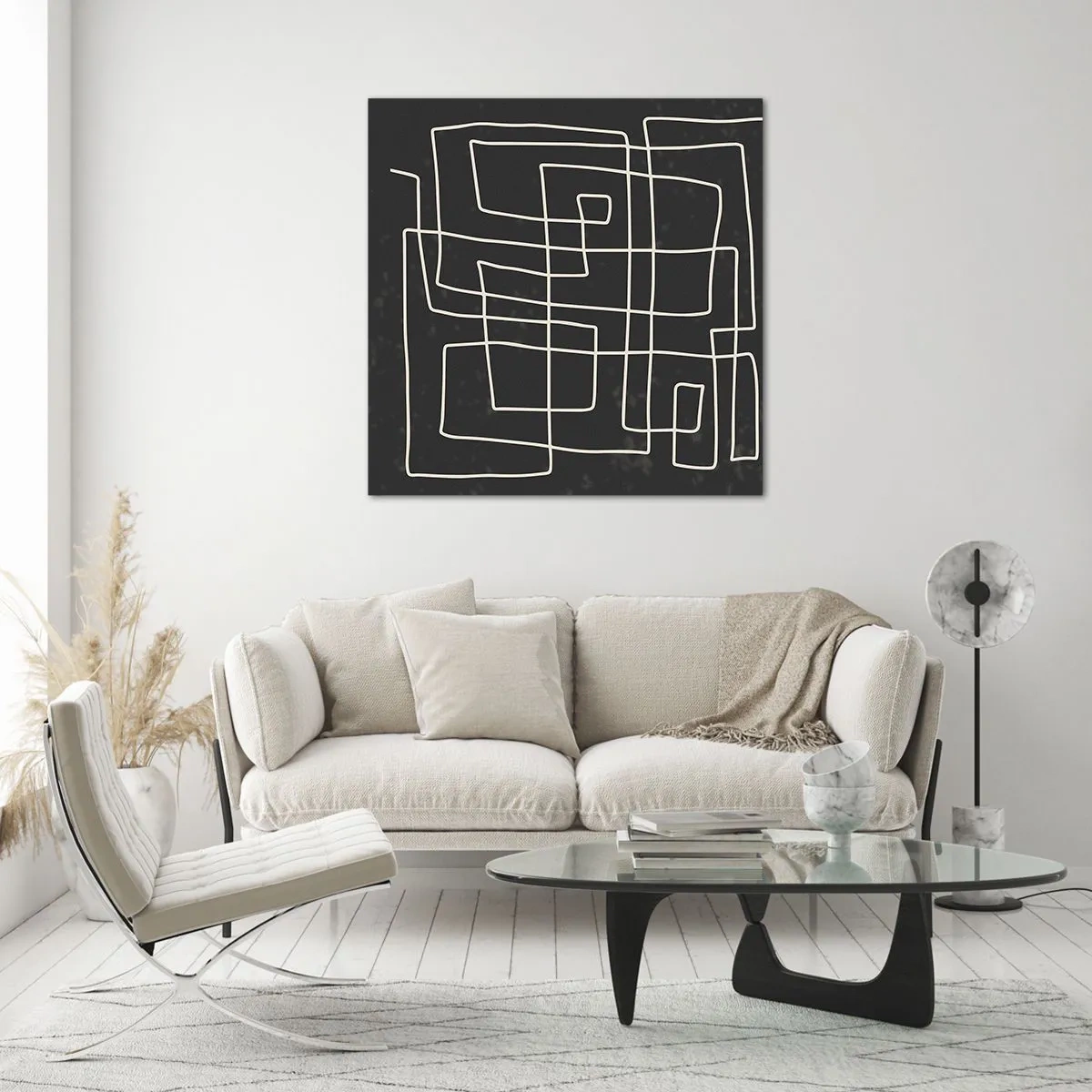 Tablou pe sticlă - Nu atât de simplu - 50x50 cm