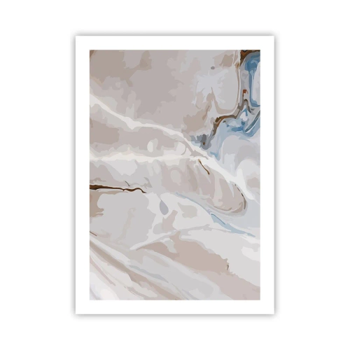 Poster - Meandre albastre sub alb - 50x70 cm
