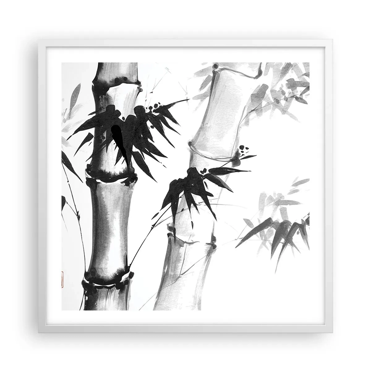 Poster în ramă albă - Primul-plan al Orientului - 60x60 cm