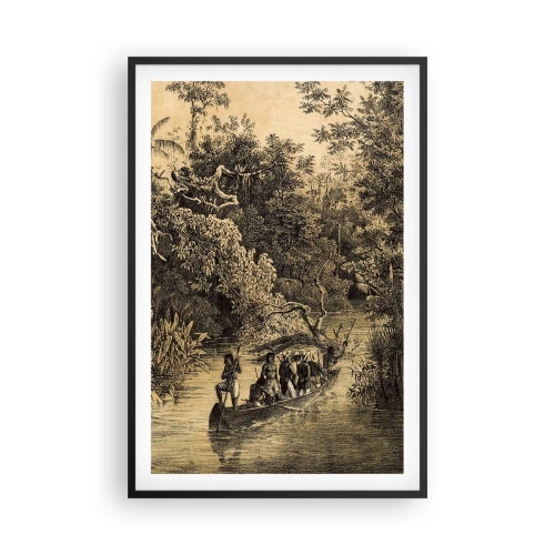 Poster în ramă neagră - Călătorie la sursă - 61x91 cm