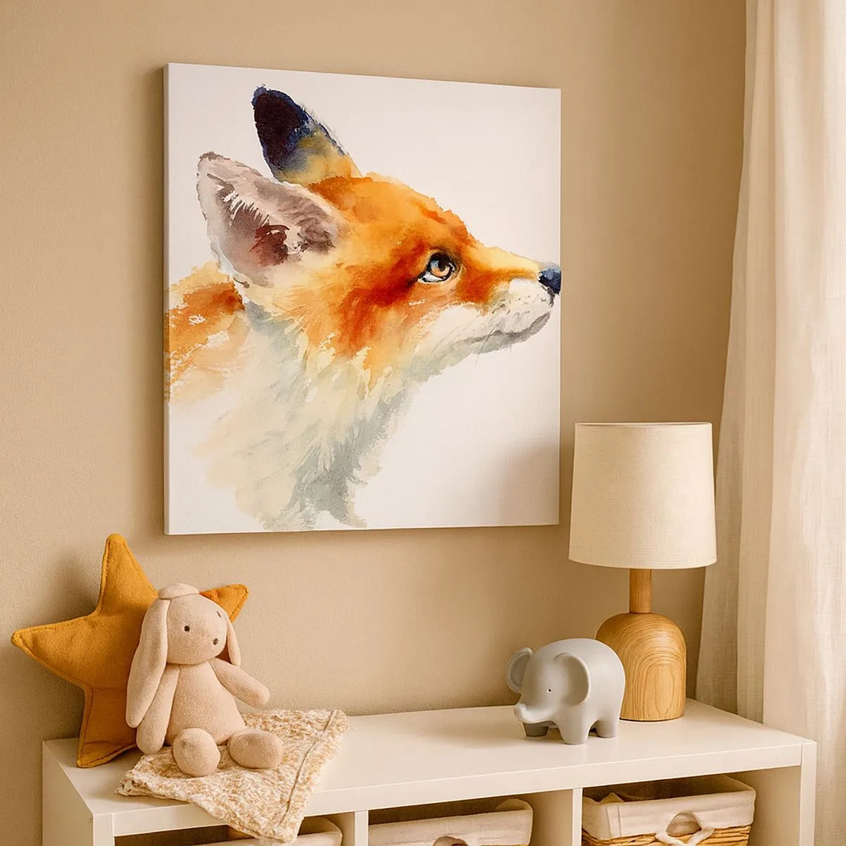 Tablou pe pânză - Nu poți fi niciodată prea atent - 30x30 cm