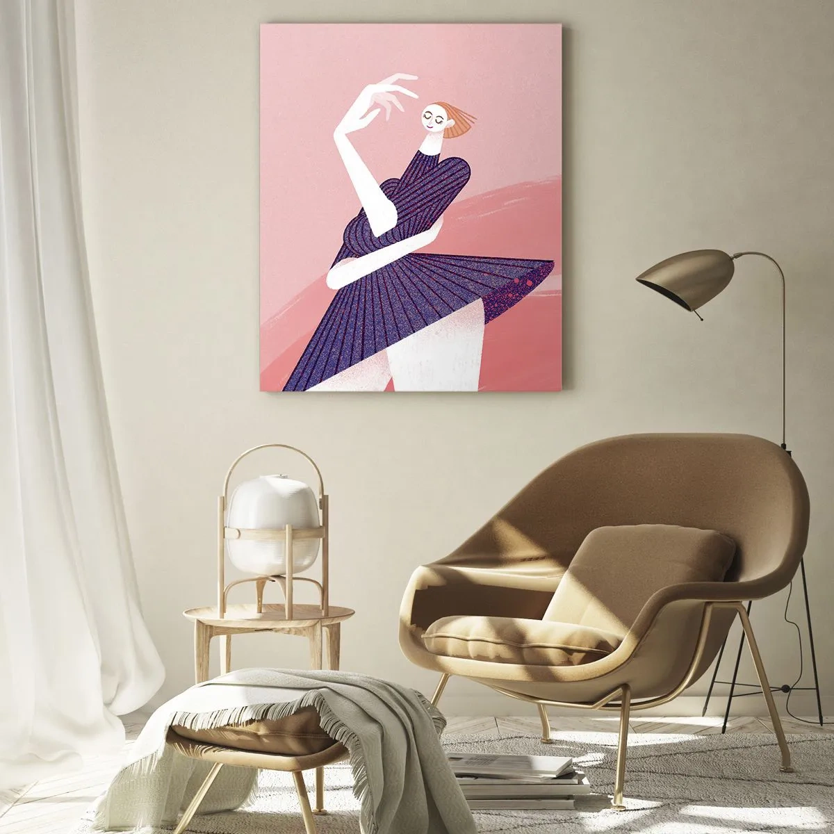 Tablou pe sticlă - Fiecare pas e un pas de dans - 50x70 cm