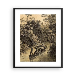 Poster în ramă neagră - Călătorie la sursă - 40x50 cm