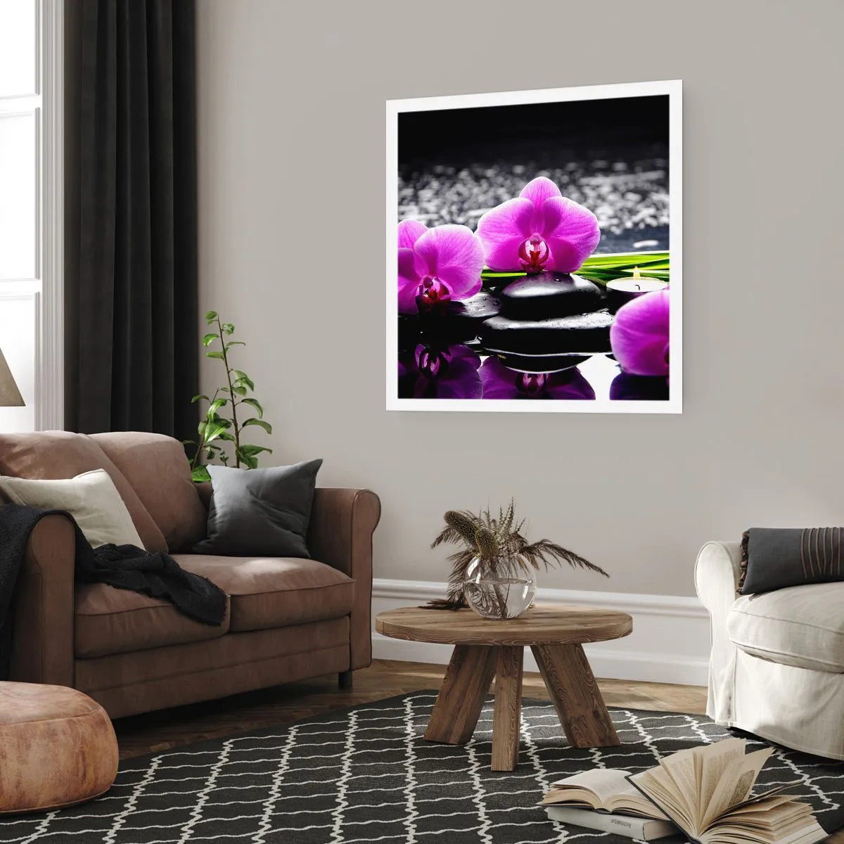 Poster - Să te scufunzi în pace și liniște - 60x60 cm