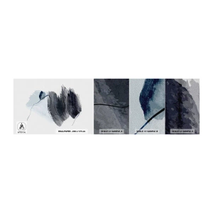Mostră tapet Premium Sand - Intensitate și mișcare - Abstracția, Bucată, Pictura - 100x30 cm