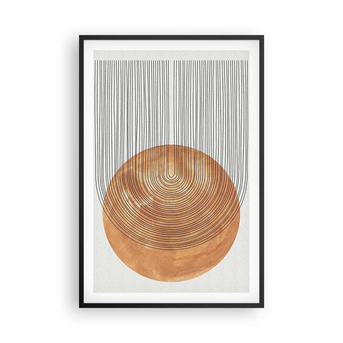 Poster în ramă neagră - Compoziția solară - 61x91 cm