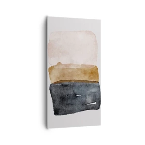 Tablou pe pânză - Compoziția culorilor pământului - 65x120 cm