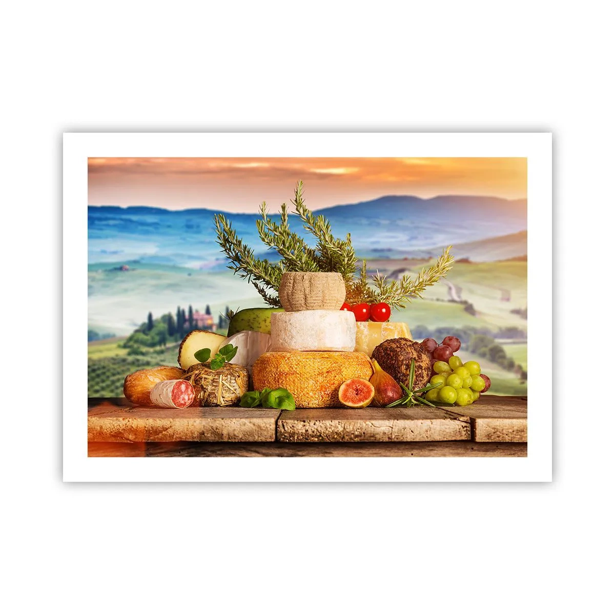 Poster - Bucurie de viață în stil italian - 70x50 cm