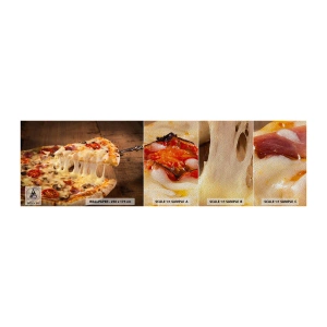 Mostră tapet Premium Sand - O capodoperă a artei italiene - Gastronomie, Pizza, Italia - 100x30 cm