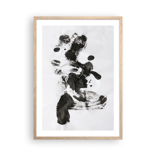 Poster în ramă de stejar deschis - Metodă în nebunie? - 50x70 cm