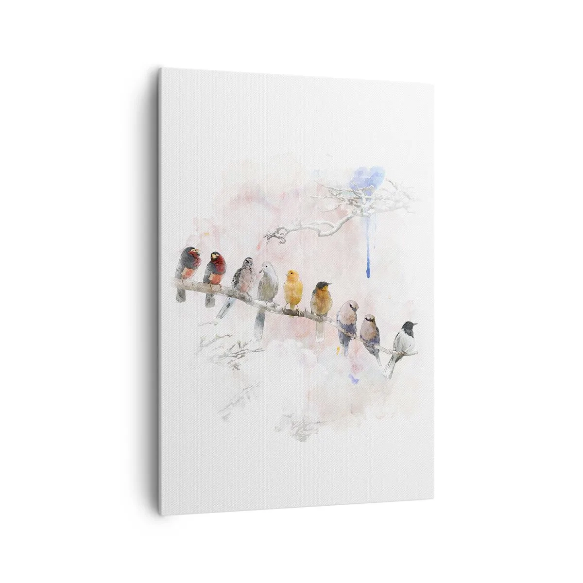 Tablou pe pânză - Întâlnire înaripată - 70x100 cm