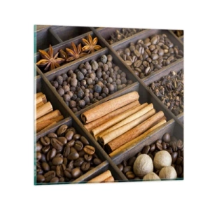 Tablou pe sticlă - Tezaur de arome - 50x50 cm