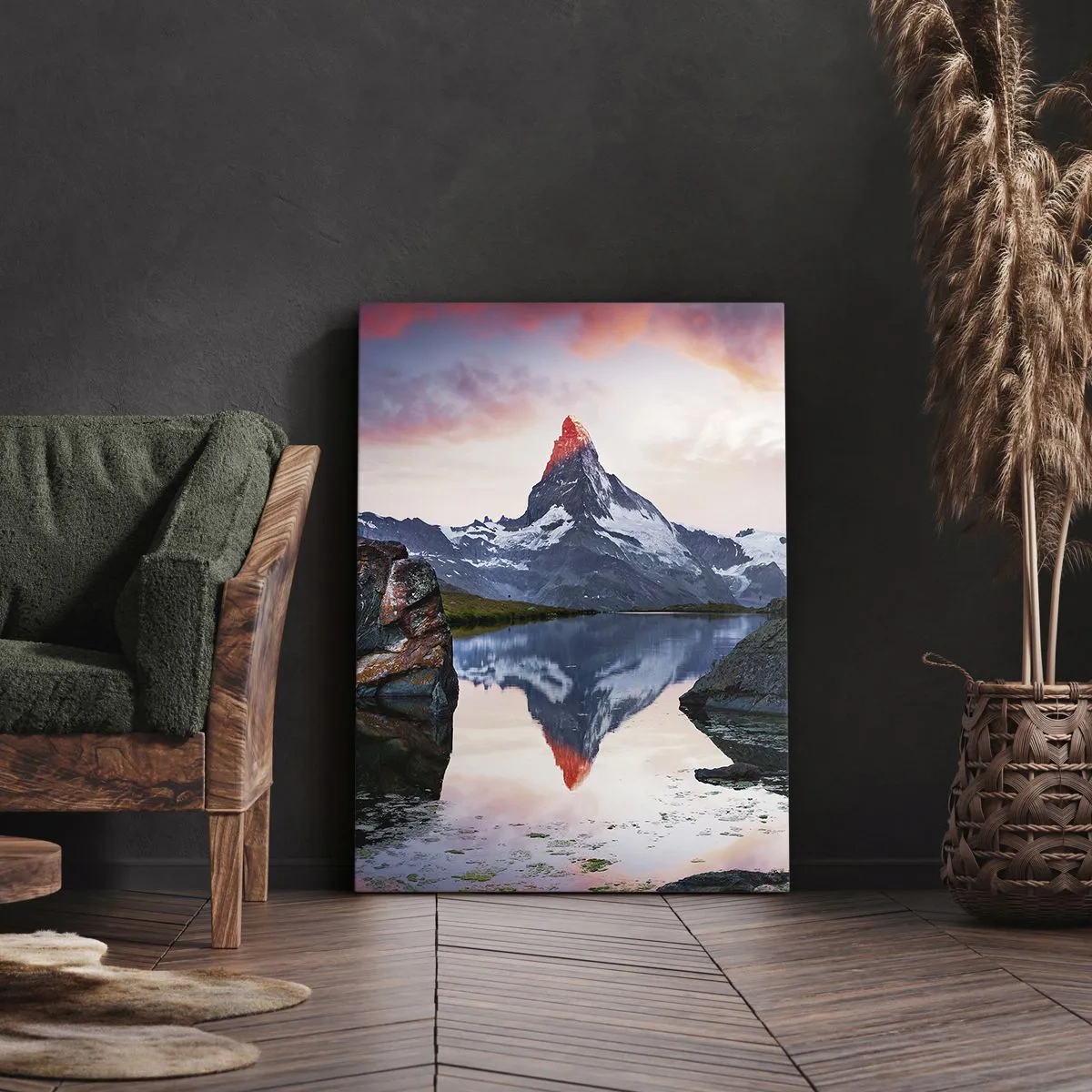 Tablou pe pânză - Inima munților este fierbinte - 65x120 cm