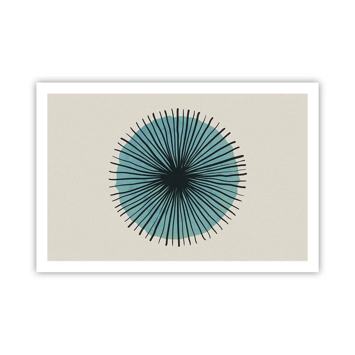 Poster - Radiant pe albastru - 91x61 cm