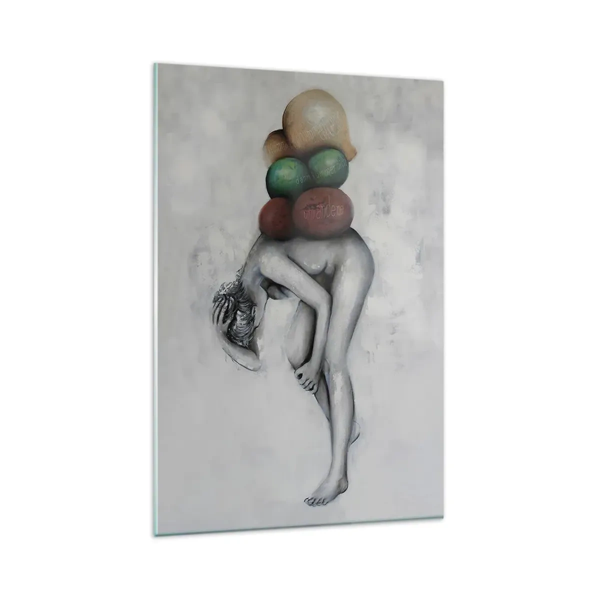 Tablou pe sticlă - Povara vieții - 80x120 cm