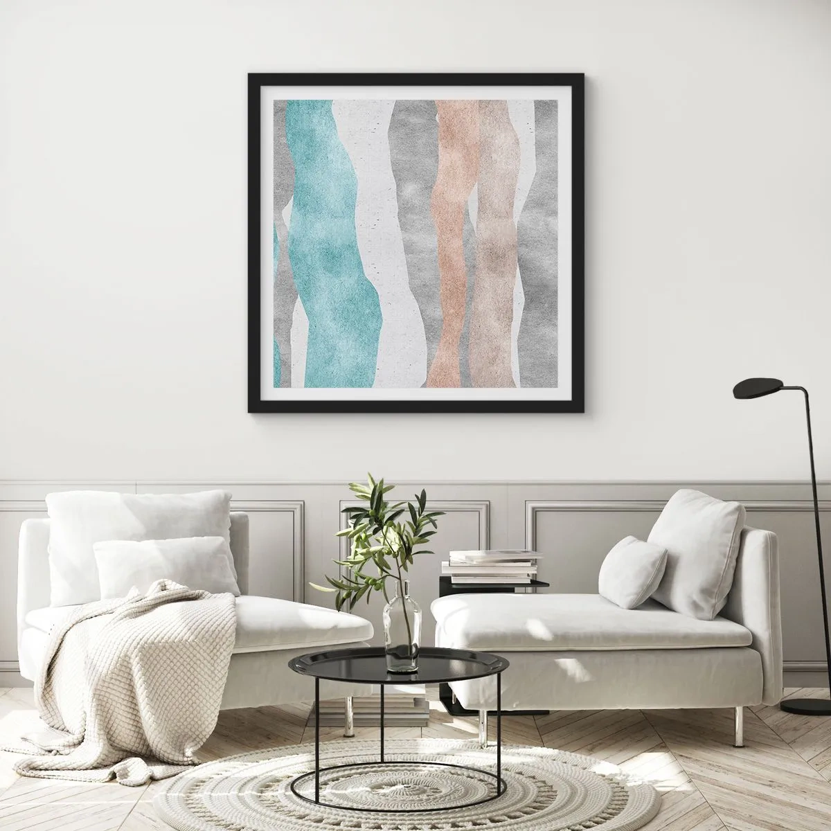 Poster în ramă neagră - Studiu de proximitate - 40x40 cm