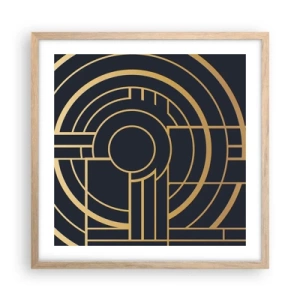 Poster în ramă de stejar deschis - Întoarcerea lucrurilor - 50x50 cm