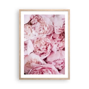 Poster în ramă de stejar deschis - Îmbrățișate și parfumate - 50x70 cm