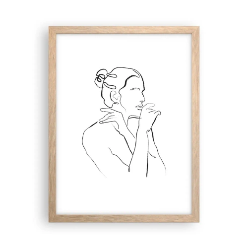 Poster în ramă de stejar deschis - Actul: un mister senzual - 30x40 cm