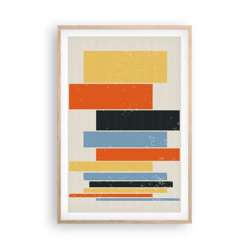 Poster în ramă de stejar deschis - Înregistrare muzicală - 61x91 cm