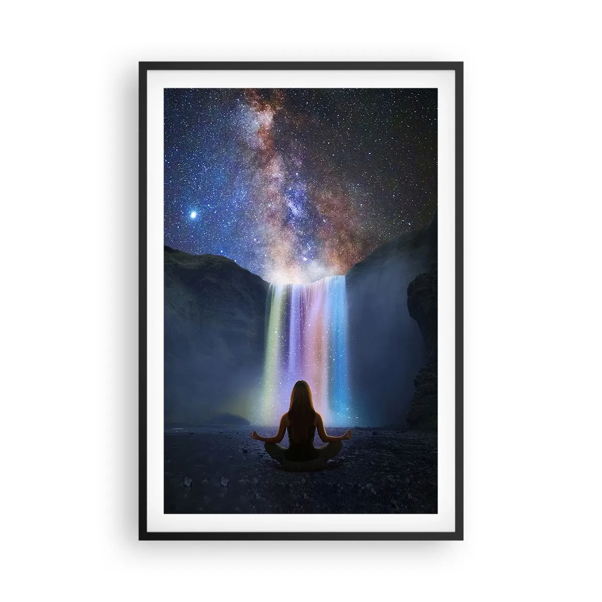 Poster în ramă neagră - Armonie absolută - 61x91 cm