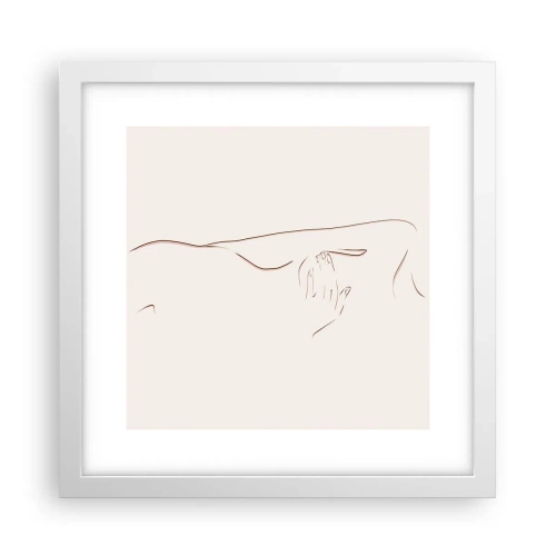 Poster în ramă albă - Forma dorinței - 30x30 cm