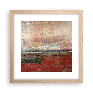 Poster în ramă de stejar deschis - Oare este marea? - 30x30 cm