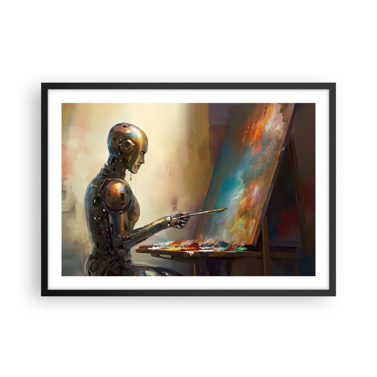 Poster în ramă neagră - Arta viitorului - 70x50 cm