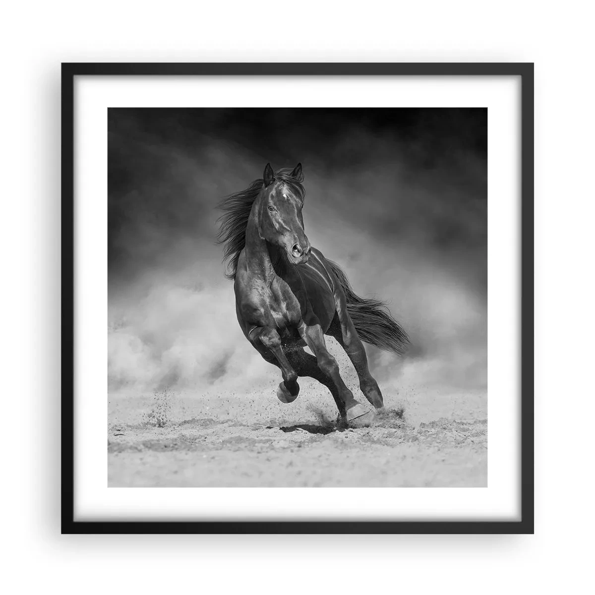 Poster în ramă neagră - Dorința emirului - 50x50 cm
