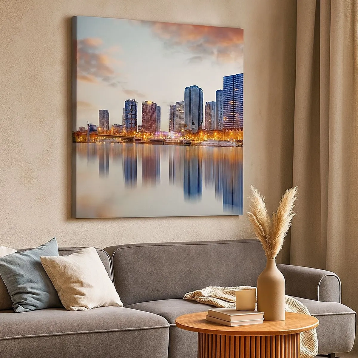 Tablou pe pânză - Calmul monumental al Parisului - 30x30 cm