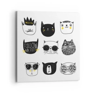 Tablou pe pânză - Fiecare este diferit - 70x70 cm