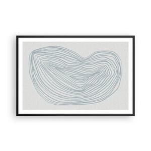 Poster în ramă neagră - Zâmbet de picături - 91x61 cm